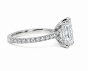 Platinum Lab Grown Radiant Cut Diamond Ring