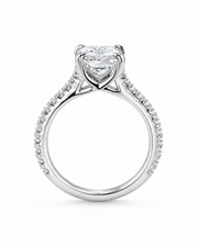 Platinum Lab Grown Radiant Cut Diamond Ring