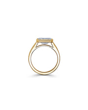 Lab Grown Diamond Radiant Cut Bezel Set Engagement Ring