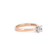 Rose Gold 0.70cts Diamond Solitaire Engagement Ring