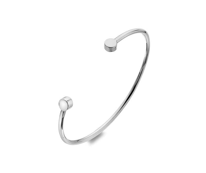 Silver Heritage Torque Bangle