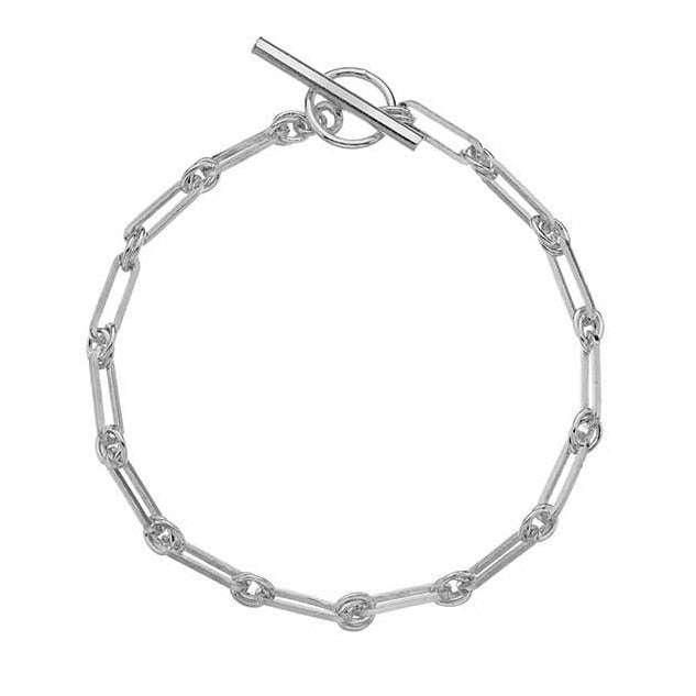 Silver Paper Link Bracelet