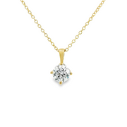 18ct yellow gold 1.00ct Lab diamond Pendant