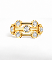 18ct Yellow Gold 'Bubble' Ring