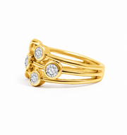 18ct Yellow Gold 'Bubble' Ring